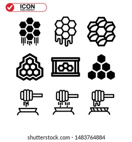 honey icon isolated sign symbol vector illustration - Collection of high quality black style vector icons
