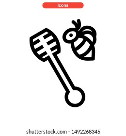 honey icon isolated sign symbol vector illustration - high quality black style vector icons
