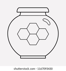 Honey icon line element. Vector illustration of honey icon line isolated on clean background for your web mobile app logo design.