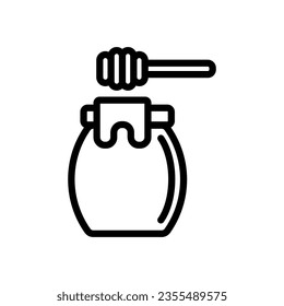 honey icon line style vector