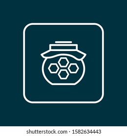 Honey icon line symbol. Premium quality isolated jam element in trendy style.