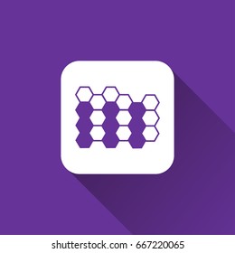 honey icon with long shadow