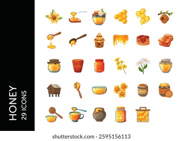 Honey icon pack. Set icon design
