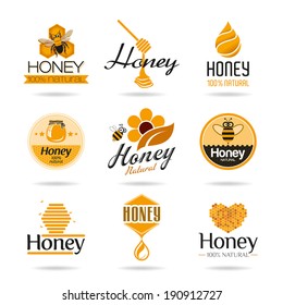 Honey icon set.