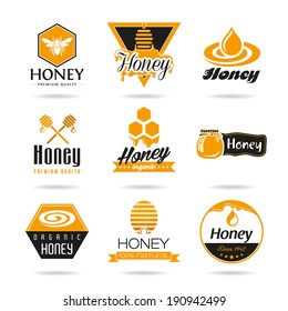 Honey icon set.