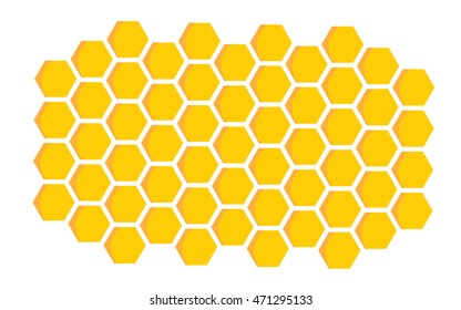 Honey icon with shadow isolated on white