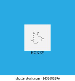 honey icon sign signifier vector