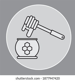Honey icon sign vector,Symbol, logo illustration for web and mobile. EPS 10