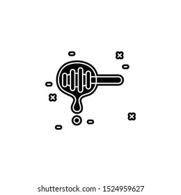 Honey icon. Simple glyph, flat vector of agriculture icons for ui and ux, website or mobile application