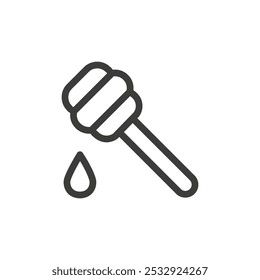 Honey icon Simple outline vector logo