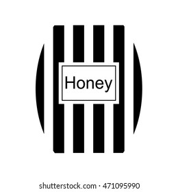 Honey icon in simple style on a white background