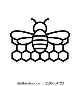 Honey icon. honey spa therapy sign. vector illustration