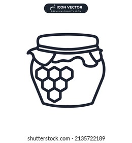 honey icon symbol template for graphic and web design collection logo vector illustration