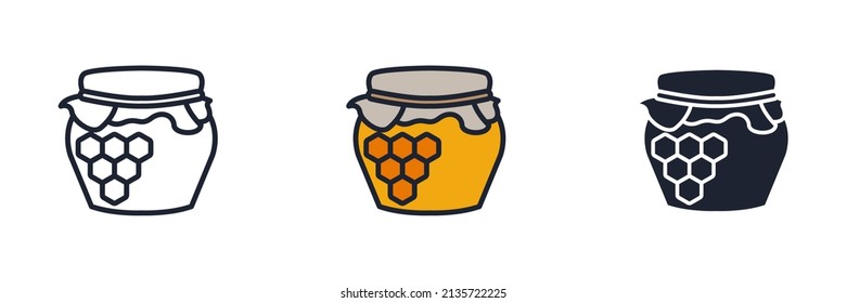 honey icon symbol template for graphic and web design collection logo vector illustration
