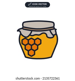 honey icon symbol template for graphic and web design collection logo vector illustration