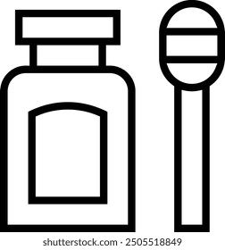 honey icon. Thin linear style design isolated on white background