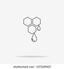 Honey icon. Vector concept illustration for design.