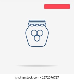 Honey icon. Vector concept illustration for design.