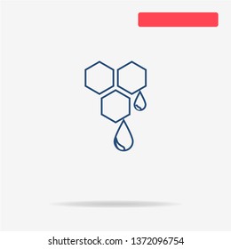Honey icon. Vector concept illustration for design.