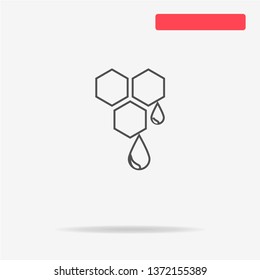 Honey icon. Vector concept illustration for design.