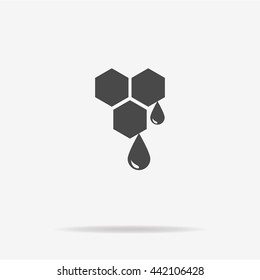 Honey icon. Vector concept illustration for design.