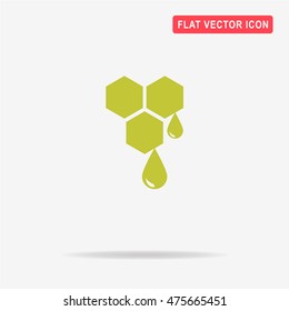 Honey icon. Vector concept illustration for design.