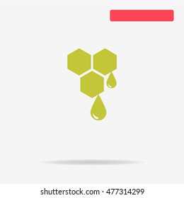 Honey icon. Vector concept illustration for design.