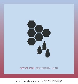 Honey icon, vector design element