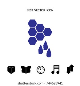 Honey icon, vector design element