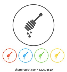 Honey icon vector. design style eps 10