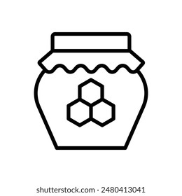 Honey icon vector design template, honey jar icon vector.