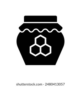 Honey icon vector design template, honey jar icon vector.