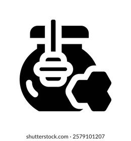 honey icon. vector glyph icon for your website, mobile, presentation, and logo design.