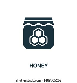 Honey icon vector illustration. Creative sign from honey icons collection. Filled flat Honey icon for computer and mobile. Symbol, logo vector graphics.