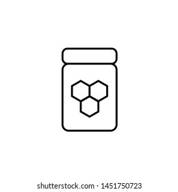 Honey icon, vector illustration design. Sweets collection.