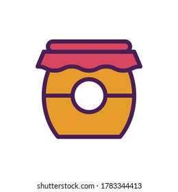 honey icon vector illustration filled outline style. food icon set.