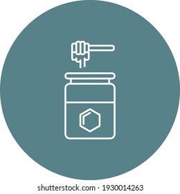 Honey icon vector image. Can also be used for food and drinks. Suitable for use on web apps, mobile apps and print media.