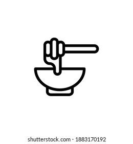 Honey icon in vector. Logotype