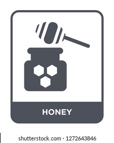 honey icon vector on white background, honey trendy filled icons from Autumn collection, honey simple element illustration