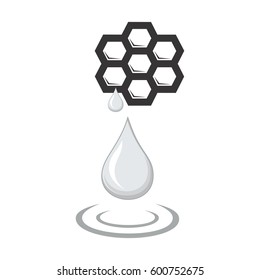 Honey icon vector,Bee honeycomb.