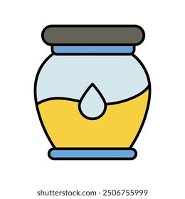 honey icon with white background vector stock illustration