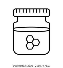 honey icon with white background vector stock illustration