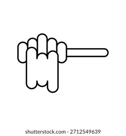Honigsymbol auf weißem Hintergrund, Vektorgrafik