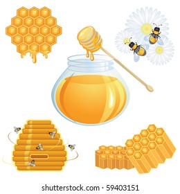 Honey icons collection