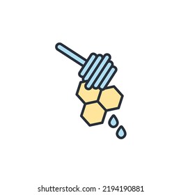 honey icons  symbol vector elements for infographic web