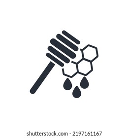 Honey icons  symbol vector elements for infographic web