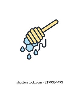 honey icons  symbol vector elements for infographic web