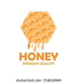 honey illustration design logo vector