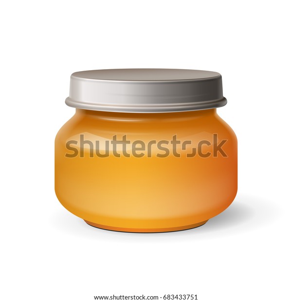 Download Honey Jam Jelly Yellow Glass Jar Stock Vector Royalty Free 683433751