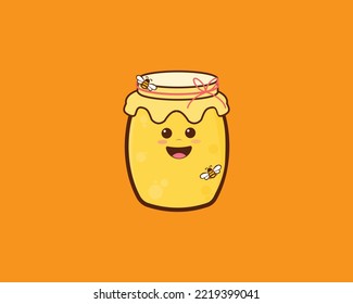 Honey Jar Cute Icon Design